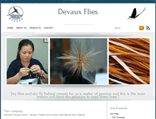 Tablet Screenshot of devauxflies.com